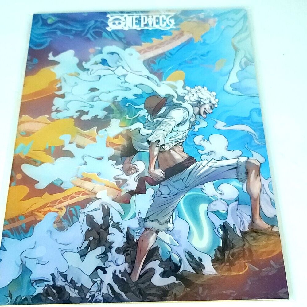 Luffy Gear 5 One Piece #019 Double-sided Art Board Size A4 8" x 11" Waifu Card
